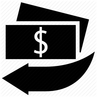 Black And white Dollar Icon